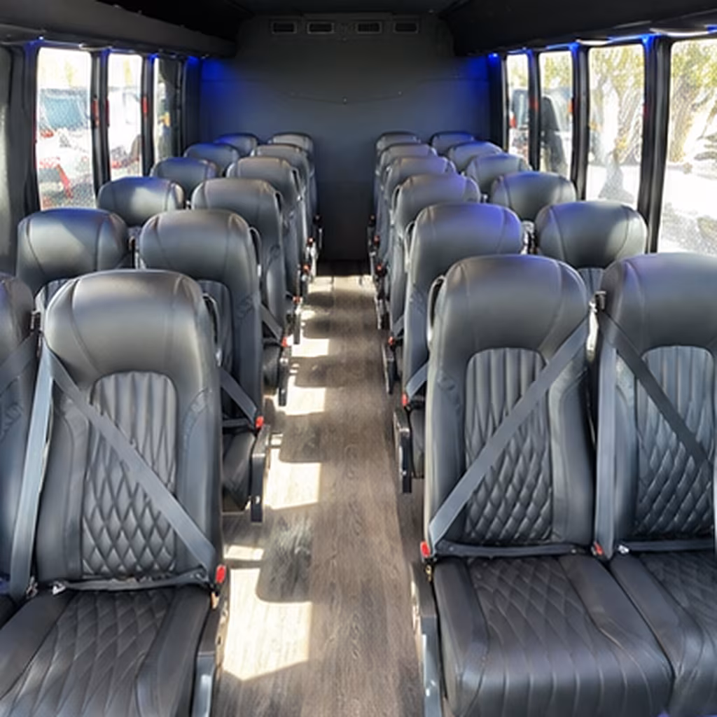 west jordan 35 passenger minibus interior