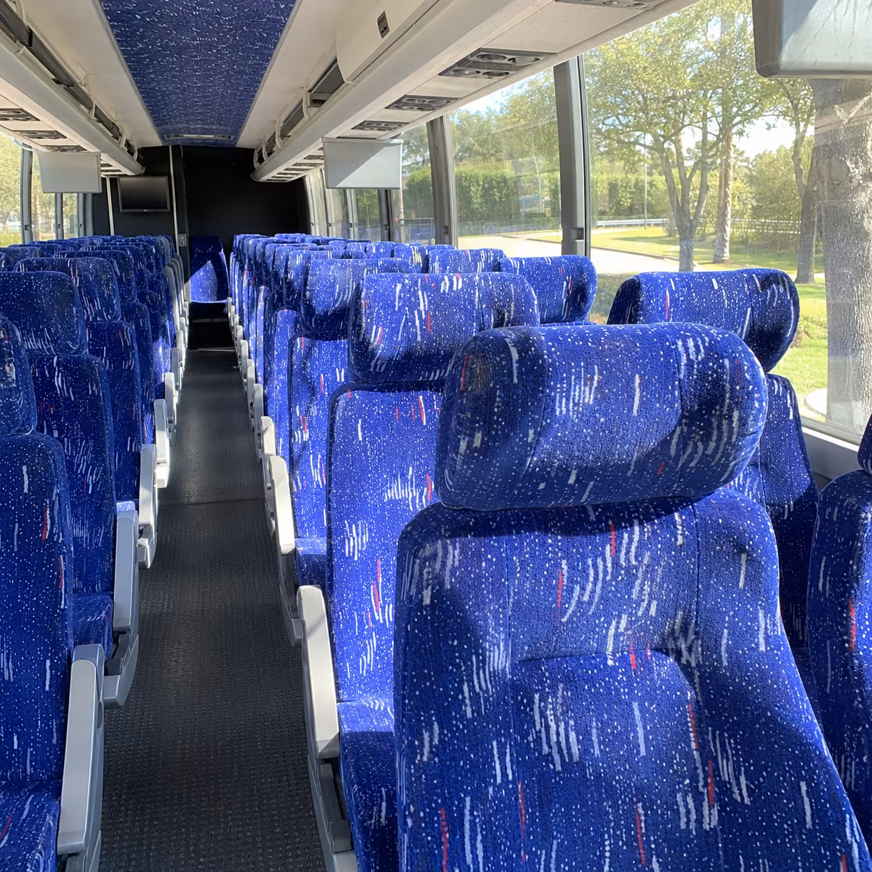 west jordan 56 passenger charter bus interior